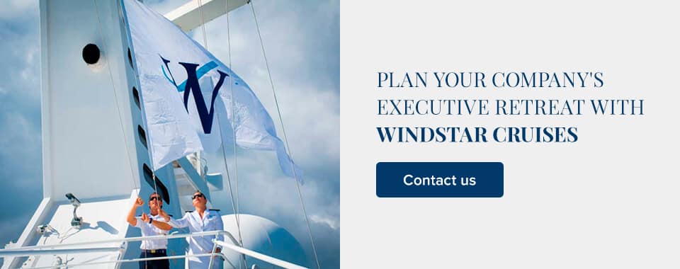 计划你的Windstar邮轮公司的执行官撤退必威betway西盟体育